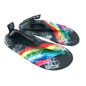 Met 520 Womens Water Shoes Slip On Fabric Rainbow Ship Black Size 40/41 US 8.5-9